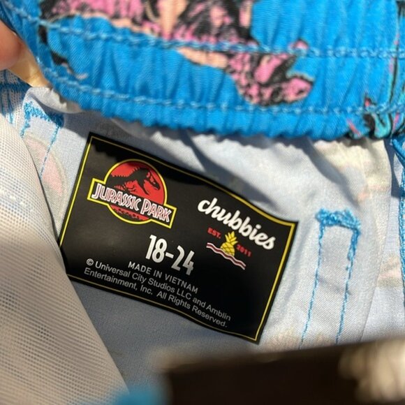 Chubbies Jurassic Park Mini Bites Beach Swim Trunk - Picture 4 of 7